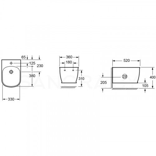 Подвесное биде Lavinia Boho Bell Pro 33010050-2