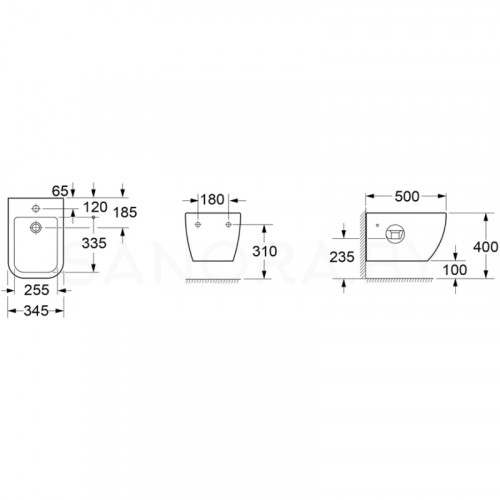 Подвесное биде Lavinia Boho One 33020070-2