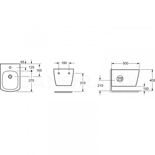 Подвесное биде Lavinia Boho Aveo 33060050-1