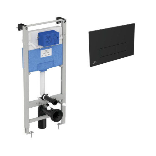 Инсталляция для унитаза Ideal Standard Prosys Frame 120 M + черная кнопка смыва