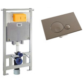 Инсталляция для унитаза OLI OLI80 + клавиша смыва Globe серая [885111+152953]