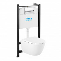 Инсталляция с унитазом Roca Ona ZRU9310392 + кнопка хром