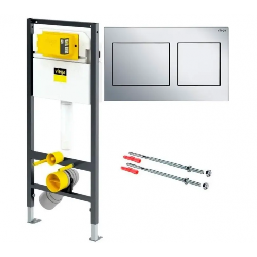 Инсталляция для унитаза Viega Prevista Dry 792596 с кнопкой Visign for Style 21