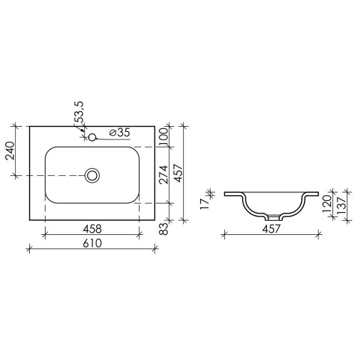 Тумба подвесная Sanora Classic CN с керамическим умывальником-7