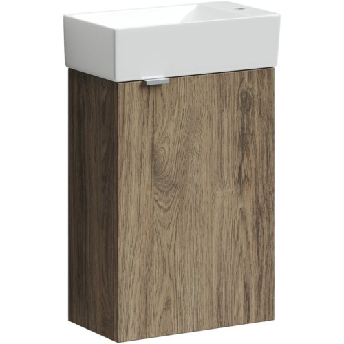 Sancos тумба подвесная под раковину Mini Дуб Чарльстон MN35ECHR правая