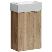 Sancos тумба подвесная под раковину Mini Дуб Галифакс MN35EGL левая