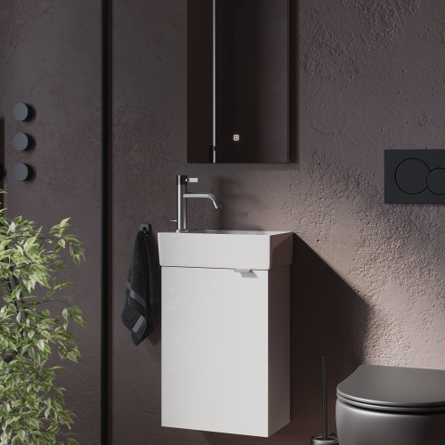 Sancos тумба подвесная под раковину Mini MN35WL левая-3