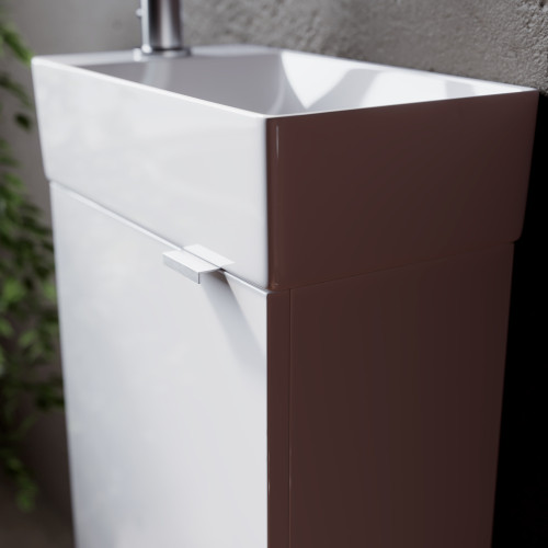 Sancos тумба подвесная под раковину Mini MN35WL левая-4