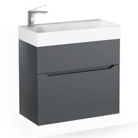 Raval тумба подвесная Brik 55x33 антрацит