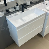 Тумба подвесная Sanora Classica Slim с умывальником