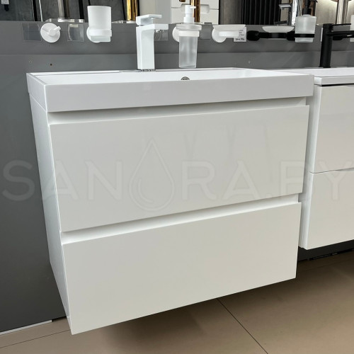 Тумба подвесная Sanora Classic с умывальником-1