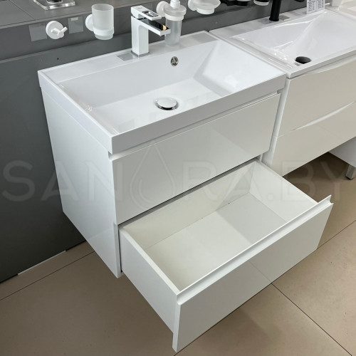 Тумба подвесная Sanora Classic с умывальником-6