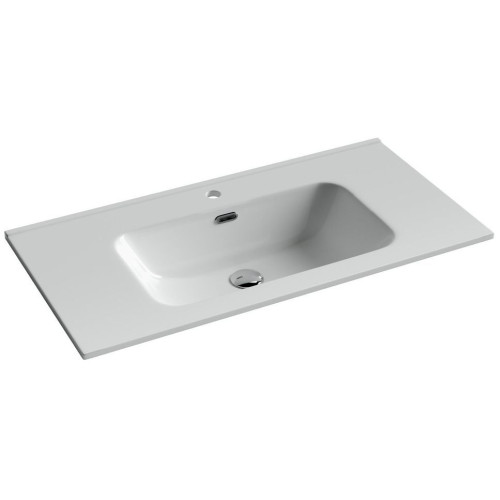 Тумба подвесная Фаворит с керамическим умывальником-11