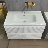 Тумба подвесная Model A с керамическим умывальником купить в Минске