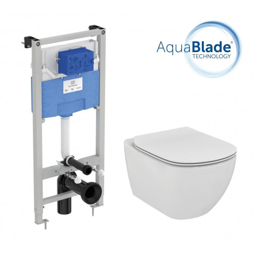 Инсталляция Ideal Standard Prosys Frame 120 M R020467 с унитазом Tesi Aquablade