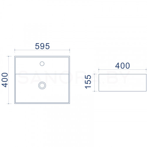 Накладной умывальник Uptrend Torino TR41297-7