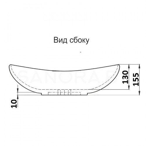 Раковина CeramaLux 7811A белая-7
