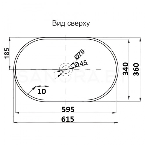 Раковина CeramaLux 7811A белая-6