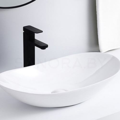 Раковина CeramaLux 7811A белая-5