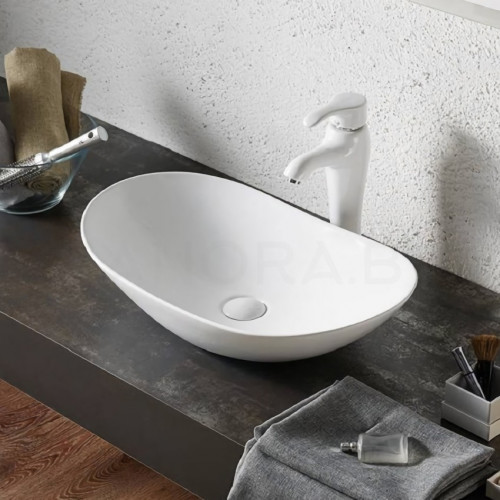 Раковина CeramaLux 7811A белая-4