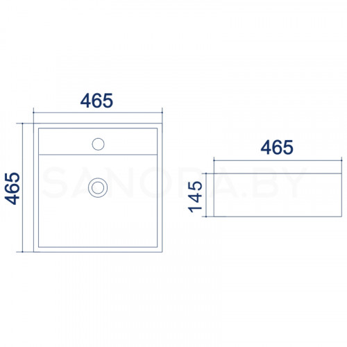 Накладной умывальник Uptrend Medusa XL TR4032-6