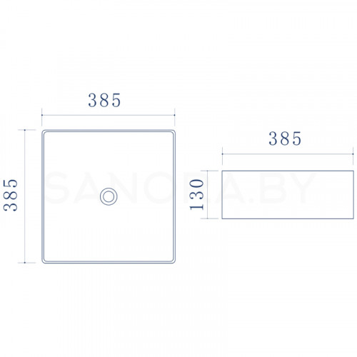 Накладной умывальник Uptrend Hestia TR41120-8
