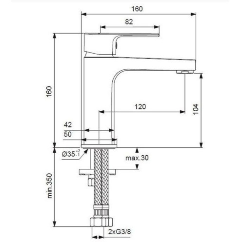 Комплект смесителей для ванны Ideal Standard Esla BC264AA-4
