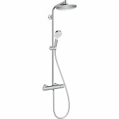 Душевая система Hansgrohe Crometta S 240 1jet Showerpipe хром, с термостатом 27267000 купить в Минске