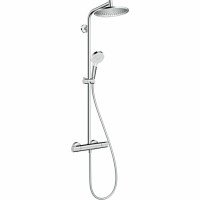 Душевая система Hansgrohe Crometta S 240 1jet Showerpipe хром, с термостатом 27267000