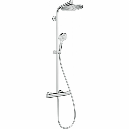 Душевая система Hansgrohe Crometta S 240 1jet Showerpipe хром, с термостатом 27267000