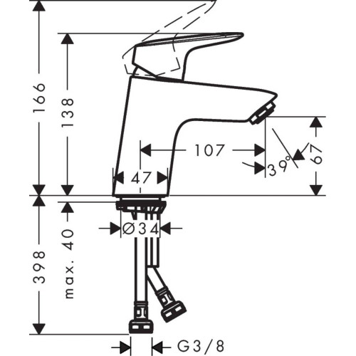 Смеситель Hansgrohe Logis 70 71071000-1