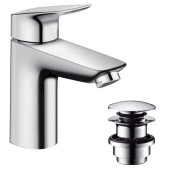 Смеситель Hansgrohe Logis 100 71107000 с донным клапаном