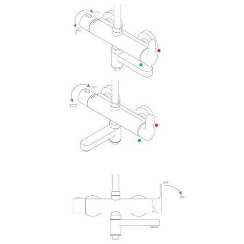 Душевая стойка Ravak DS 092.00 с поворотным изливом, X07P642 хром -4