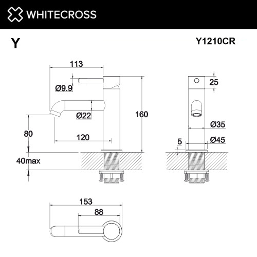 Смеситель Whitecross Y Y1210CR (хром)-1
