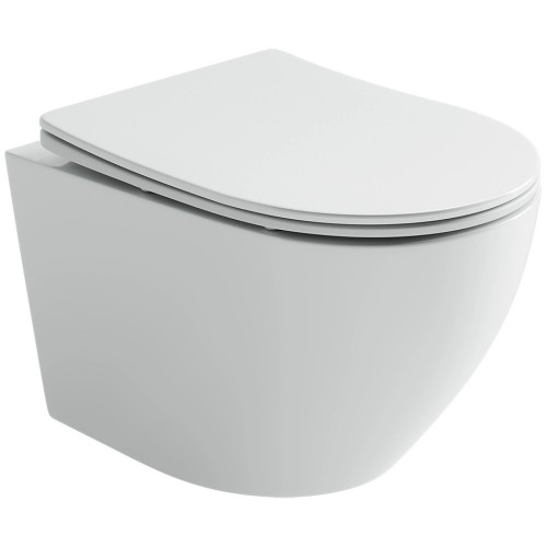 Унитаз подвесной CeramicaNova Uno Rimless CN11001 с сиденьем микролифт