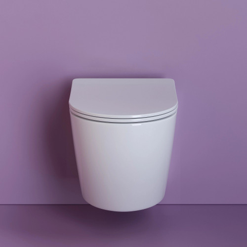 Унитаз подвесной CeramicaNova Uno Rimless CN11001 с сиденьем микролифт-3