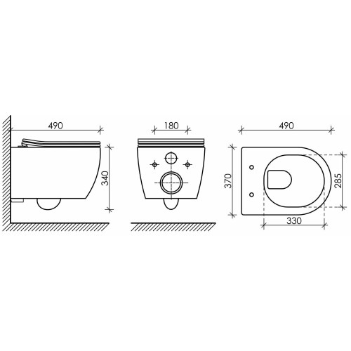 Унитаз подвесной CeramicaNova Play CN3001 с сиденьем микролифт-6