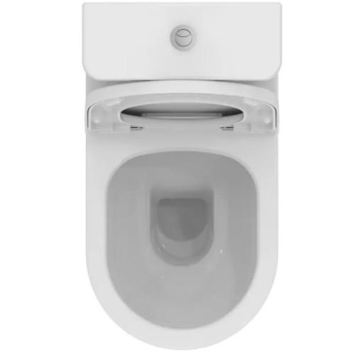 Напольный пристенный безободковый унитаз Ideal Standard Elisse T569601 с бачком и сиденьем-4