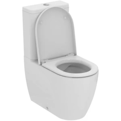 Напольный пристенный безободковый унитаз Ideal Standard Elisse T569601 с бачком и сиденьем-3