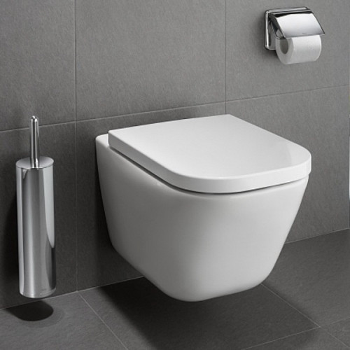 Подвесной унитаз Roca The Gap Clean Rim 34647L000 с крышкой SoftClose 80147200B Supralit®-4