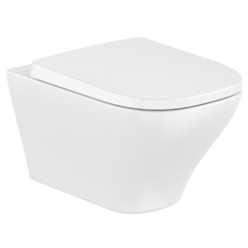 Подвесной унитаз Roca Optica Rimless Vortex 346V13000 с пневмокрышкой 801F72001