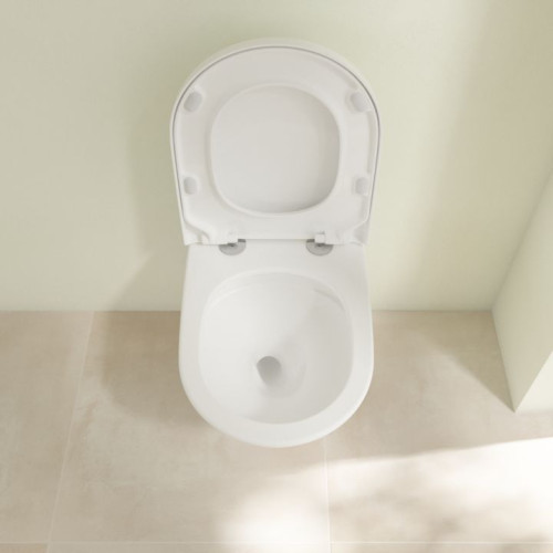 Подвесной унитаз Villeroy&Boch Subway 3.0 4670TS01 с технологией TwistFlush, с сиденьем SoftClose-6