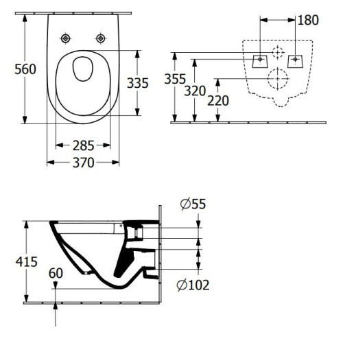 Подвесной унитаз Villeroy&Boch Subway 3.0 4670TS01 с технологией TwistFlush, с сиденьем SoftClose-4