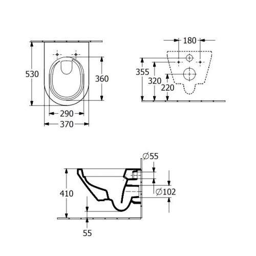 Подвесной унитаз Villeroy&Boch Architectura 4694CL01 с технологией TwistFlush, с сиденьем SoftClose-2