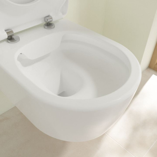 Подвесной унитаз Villeroy&Boch Avento 5656RS01 с технологией DirectFlush, с тонким сиденьем SoftClose-3