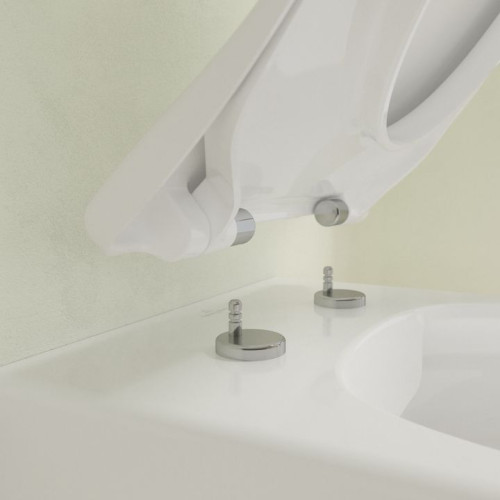 Подвесной унитаз Villeroy&Boch Avento 5656RS01 с технологией DirectFlush, с тонким сиденьем SoftClose-1