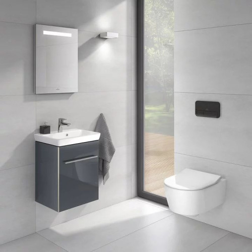 Подвесной унитаз Villeroy&Boch Avento 5656RS01 с технологией DirectFlush, с тонким сиденьем SoftClose-6