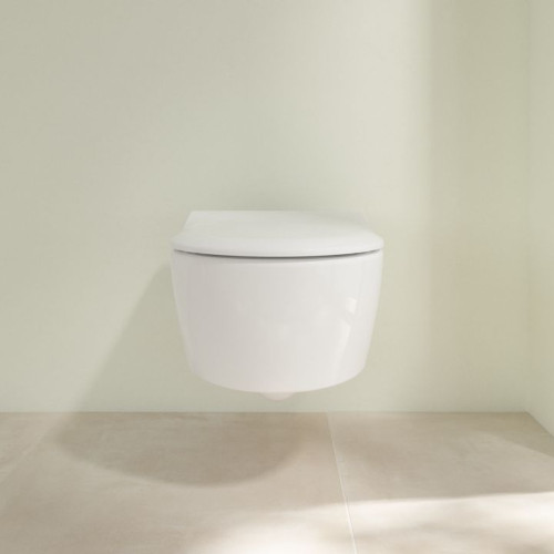 Подвесной унитаз Villeroy&Boch Avento 5656RS01 с технологией DirectFlush, с тонким сиденьем SoftClose-8