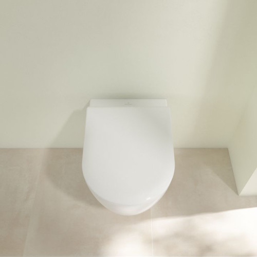 Подвесной унитаз Villeroy&Boch Avento 5656RS01 с технологией DirectFlush, с тонким сиденьем SoftClose-9