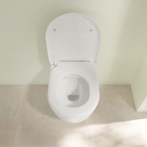 Подвесной унитаз Villeroy&Boch Avento 5656RS01 с технологией DirectFlush, с тонким сиденьем SoftClose-10